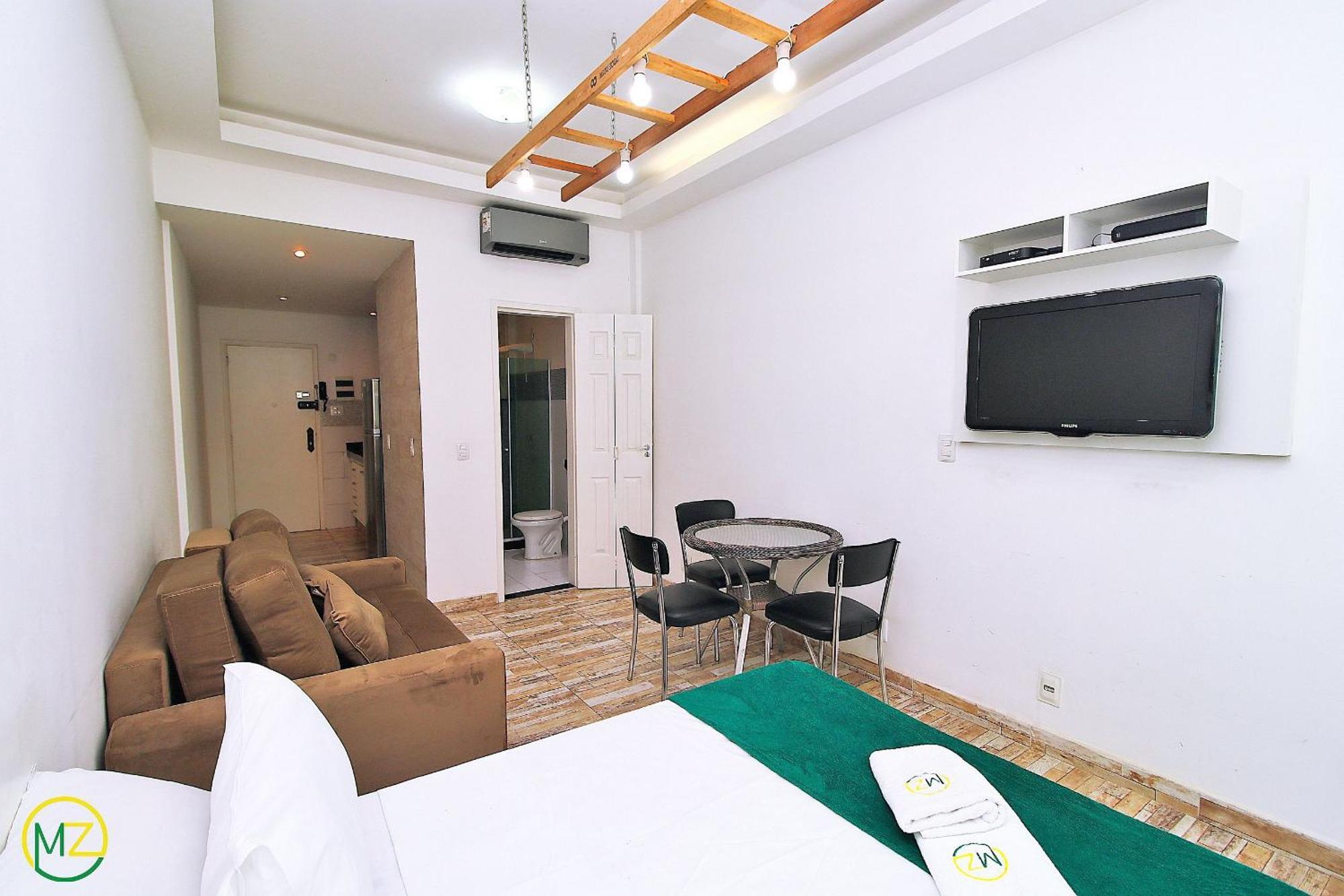 Studio Para 4 Pessoas Com Vista Mar Em Copacabana ريو دي جانيرو المظهر الخارجي الصورة